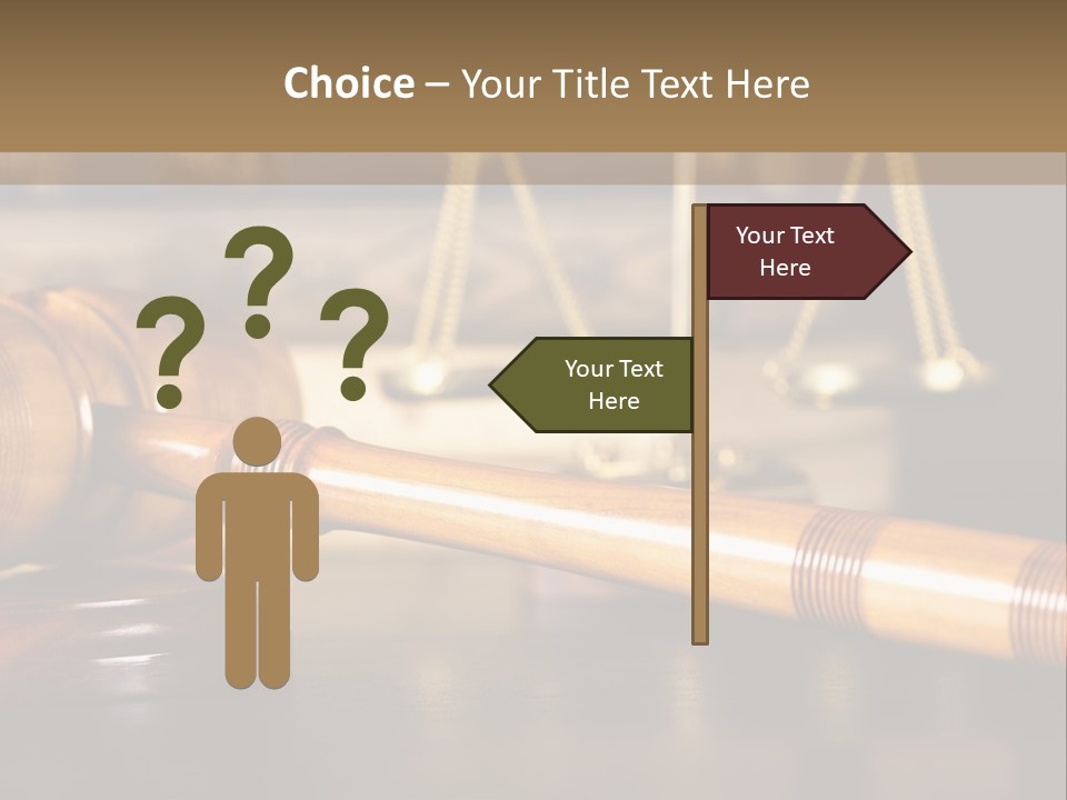 A Wooden Gaven Sitting On Top Of A Table Next To Books PowerPoint Template