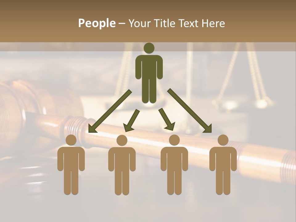 A Wooden Gaven Sitting On Top Of A Table Next To Books PowerPoint Template