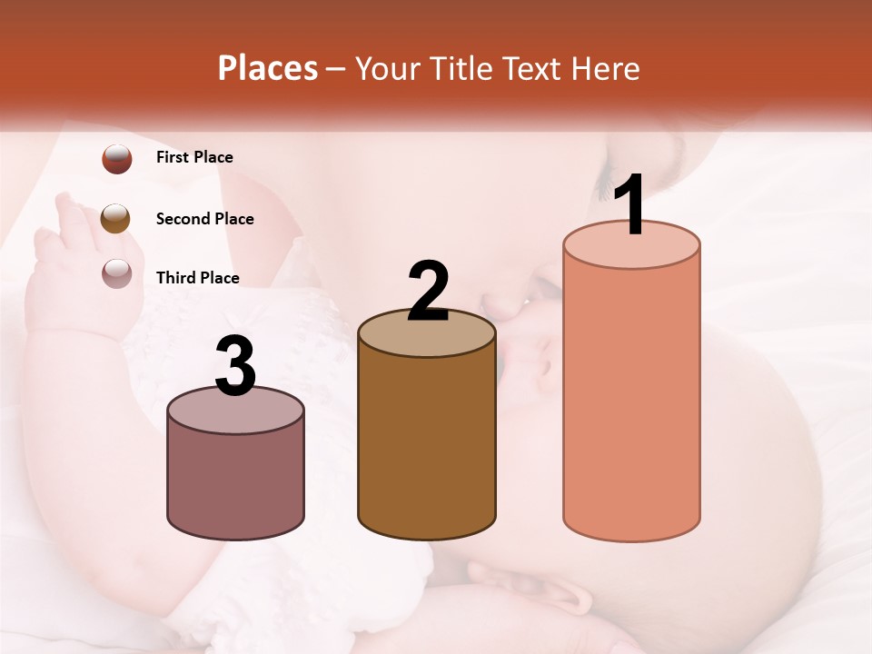 A Woman Kissing A Baby On The Cheek PowerPoint Template