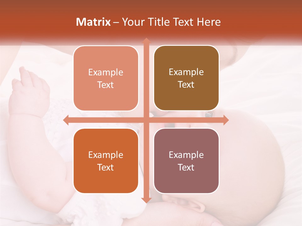 A Woman Kissing A Baby On The Cheek PowerPoint Template