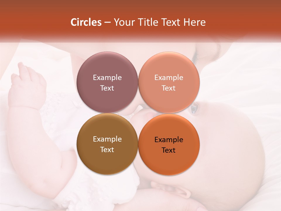 A Woman Kissing A Baby On The Cheek PowerPoint Template