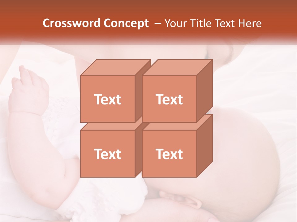 A Woman Kissing A Baby On The Cheek PowerPoint Template