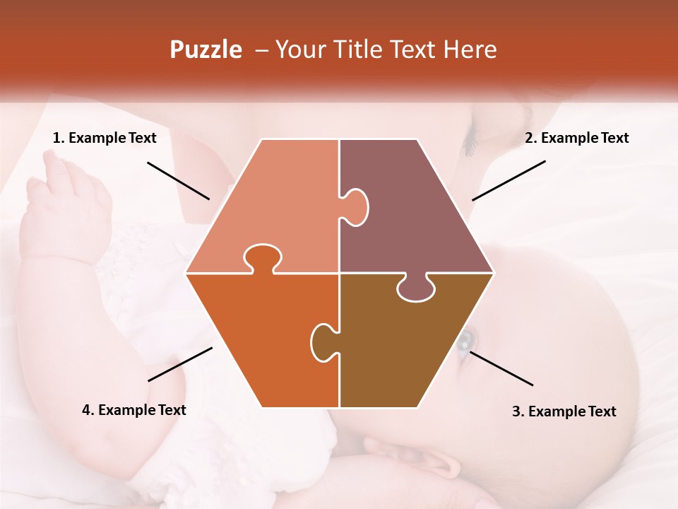 A Woman Kissing A Baby On The Cheek PowerPoint Template
