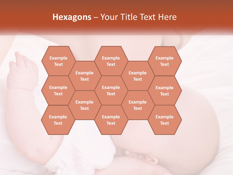 A Woman Kissing A Baby On The Cheek PowerPoint Template