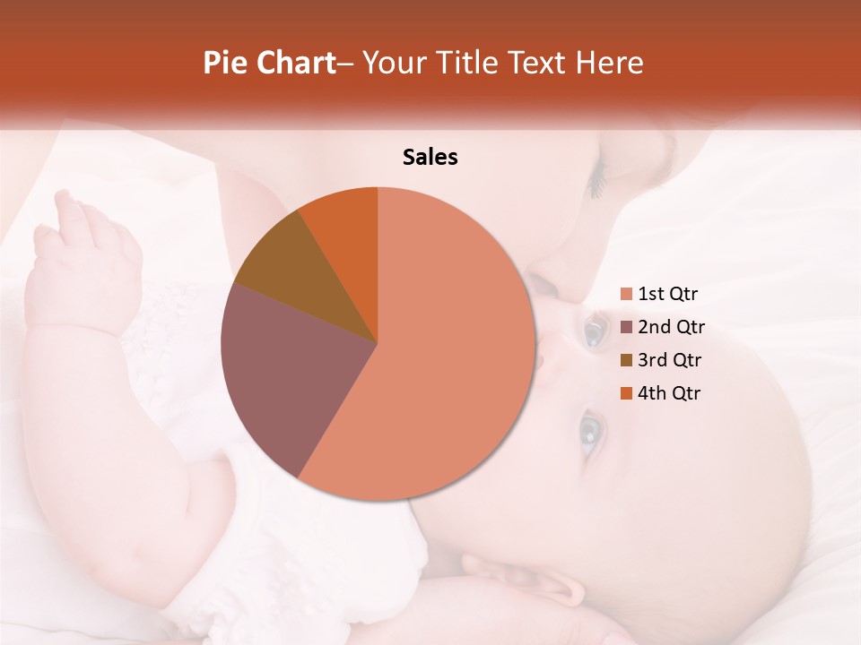 A Woman Kissing A Baby On The Cheek PowerPoint Template