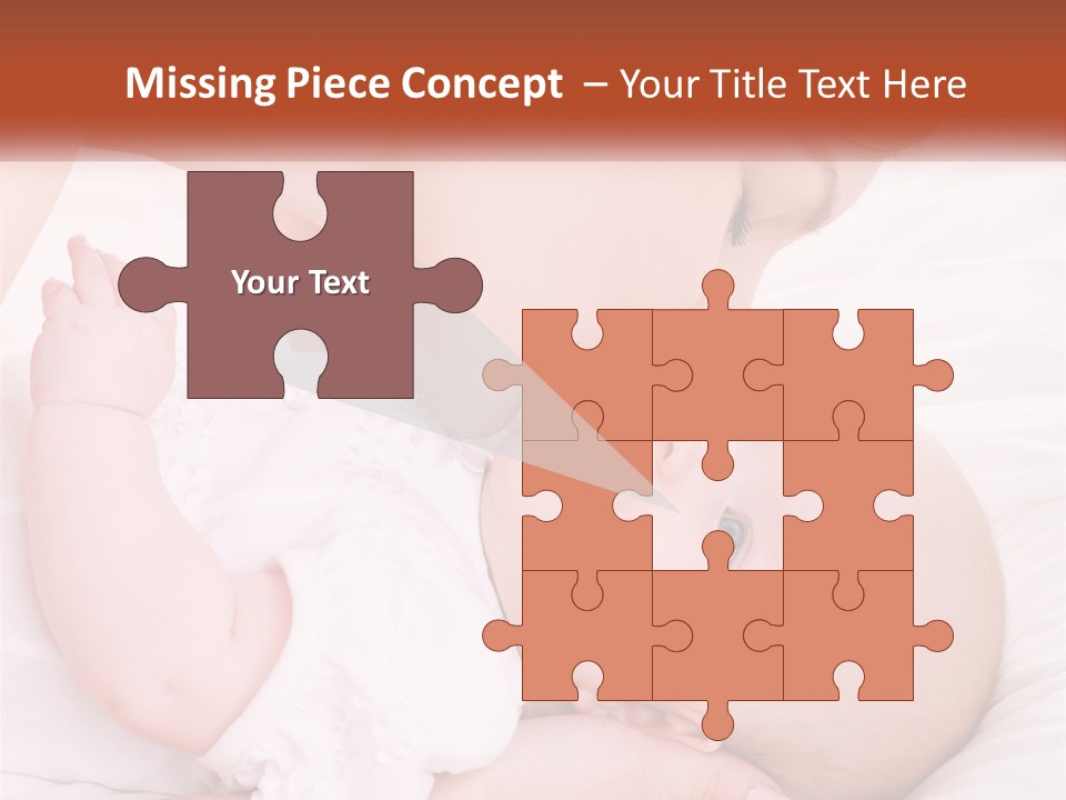 A Woman Kissing A Baby On The Cheek PowerPoint Template