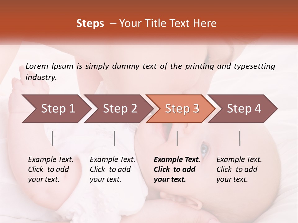 A Woman Kissing A Baby On The Cheek PowerPoint Template