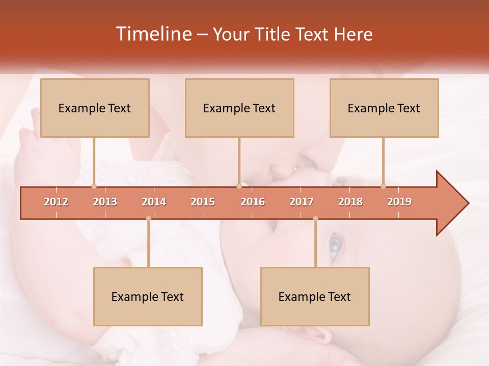 A Woman Kissing A Baby On The Cheek PowerPoint Template