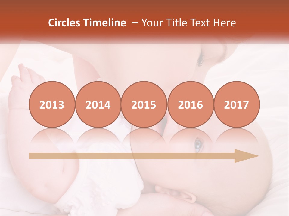 A Woman Kissing A Baby On The Cheek PowerPoint Template