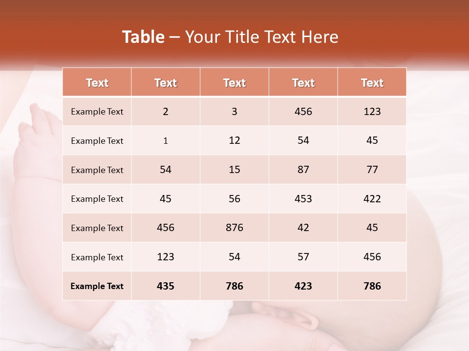 A Woman Kissing A Baby On The Cheek PowerPoint Template