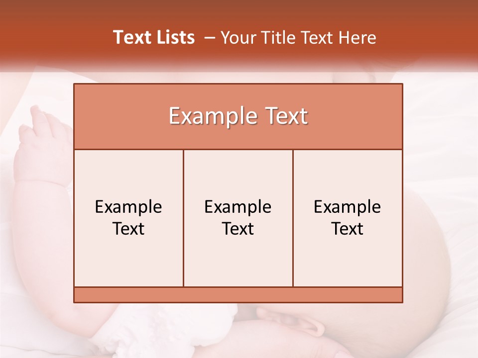 A Woman Kissing A Baby On The Cheek PowerPoint Template