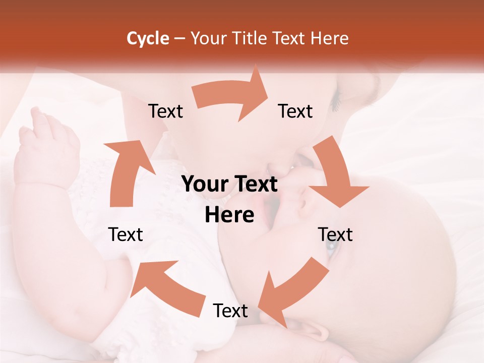 A Woman Kissing A Baby On The Cheek PowerPoint Template