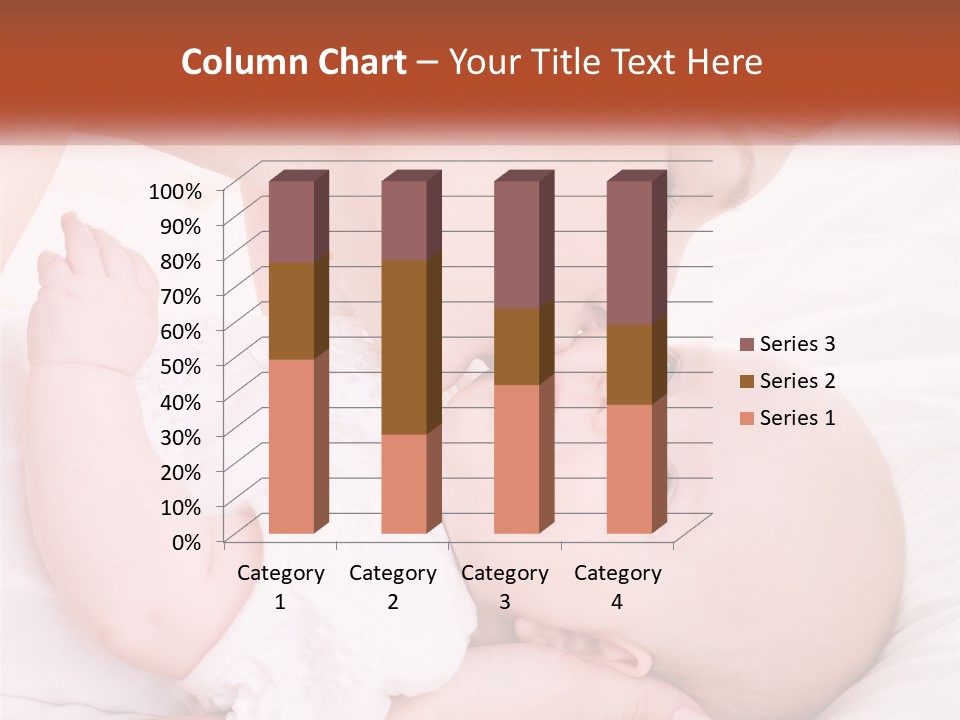 A Woman Kissing A Baby On The Cheek PowerPoint Template