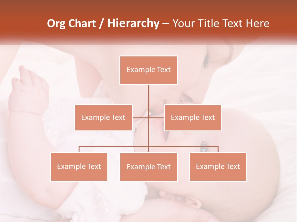 A Woman Kissing A Baby On The Cheek PowerPoint Template