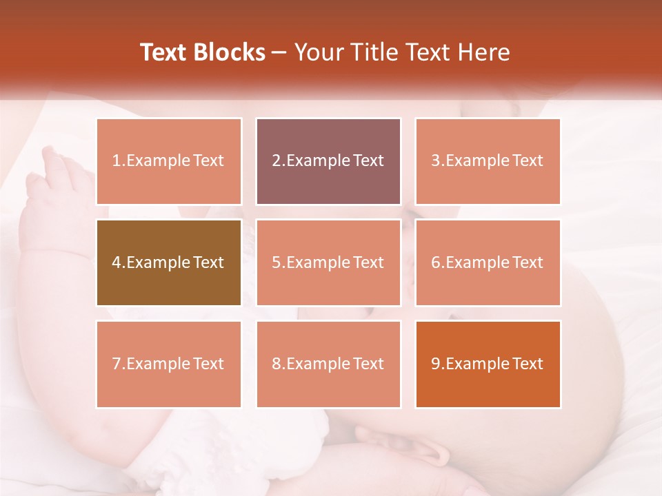 A Woman Kissing A Baby On The Cheek PowerPoint Template