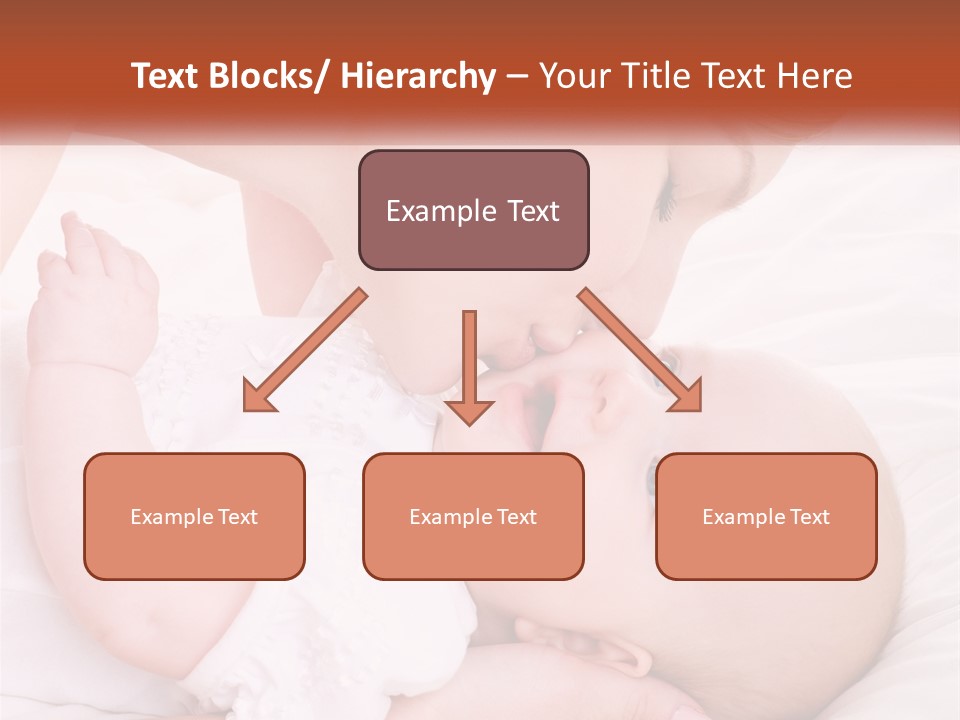 A Woman Kissing A Baby On The Cheek PowerPoint Template