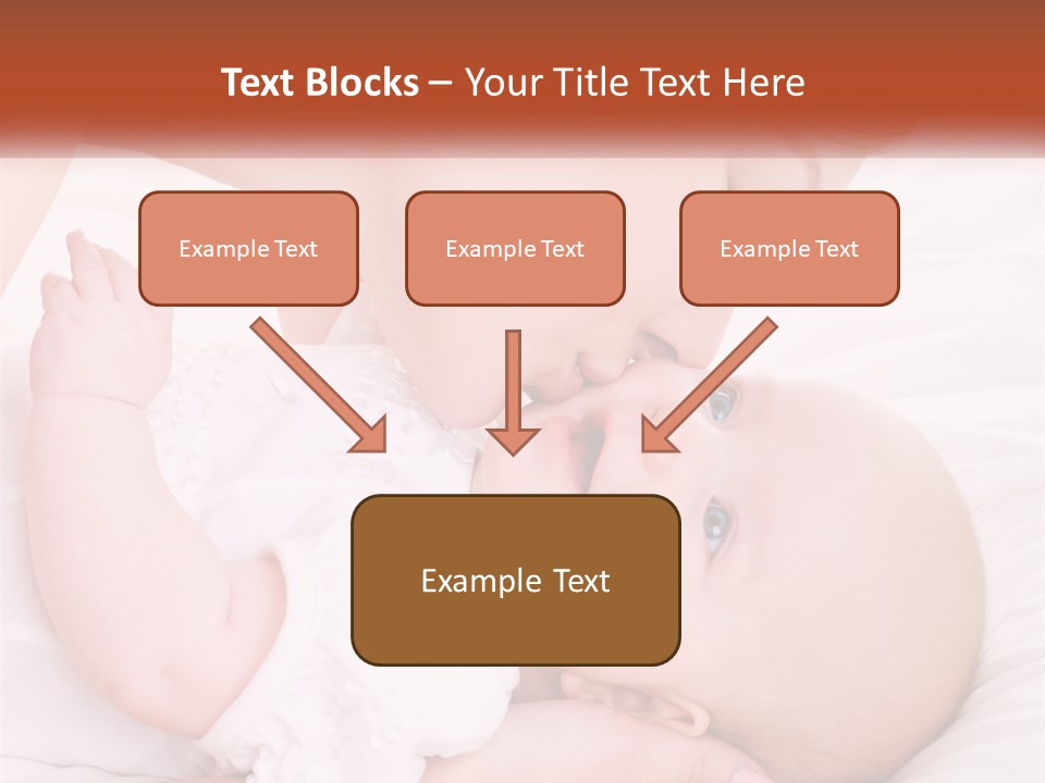 A Woman Kissing A Baby On The Cheek PowerPoint Template