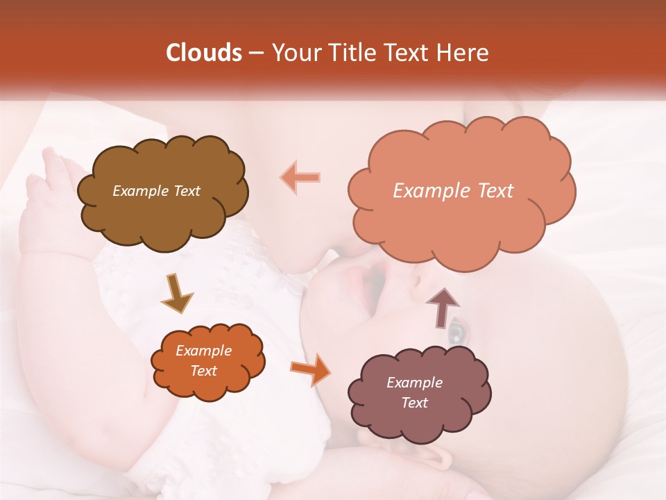 A Woman Kissing A Baby On The Cheek PowerPoint Template