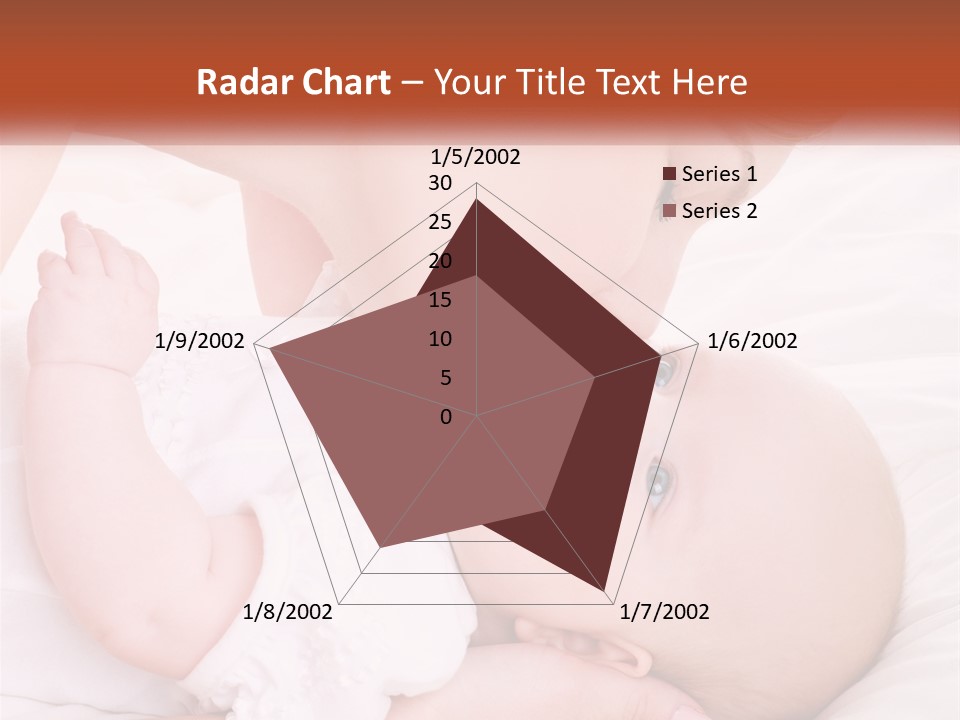 A Woman Kissing A Baby On The Cheek PowerPoint Template