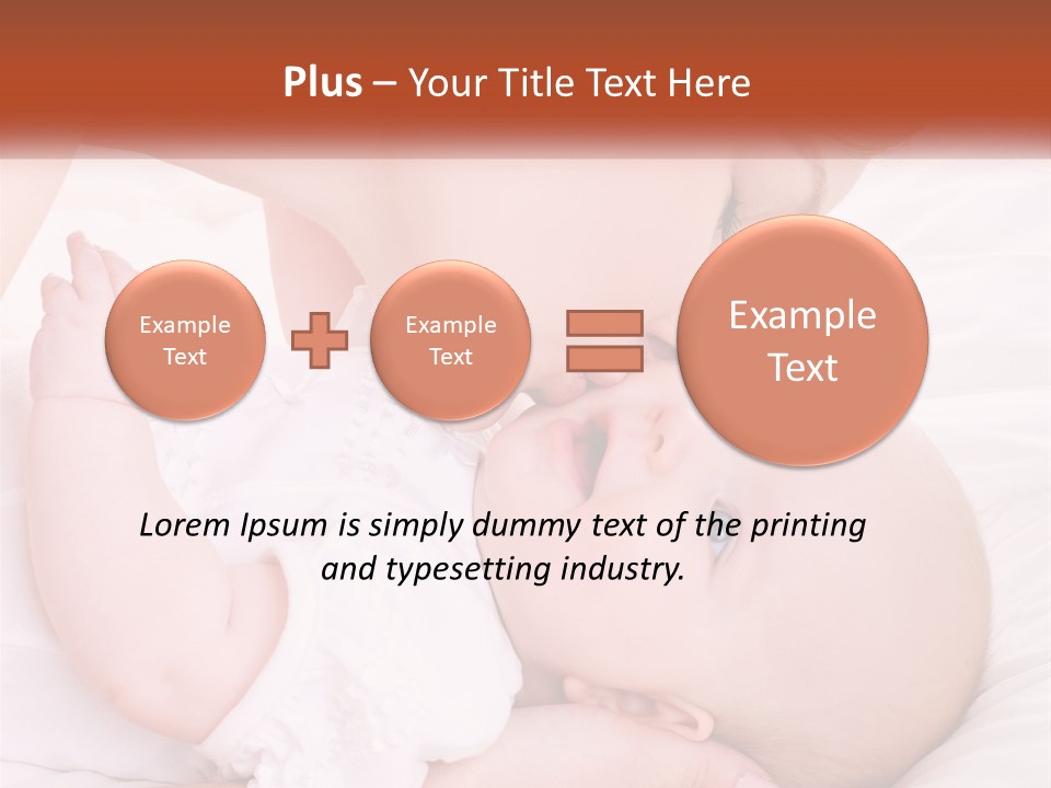 A Woman Kissing A Baby On The Cheek PowerPoint Template