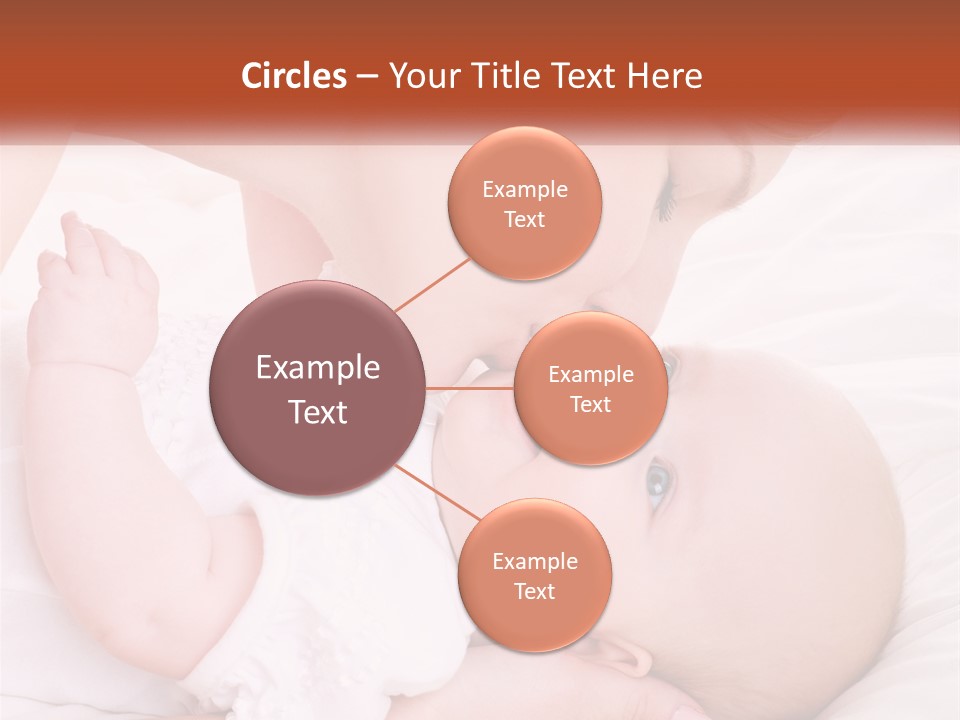 A Woman Kissing A Baby On The Cheek PowerPoint Template
