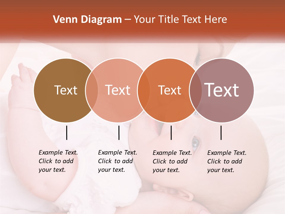 A Woman Kissing A Baby On The Cheek PowerPoint Template