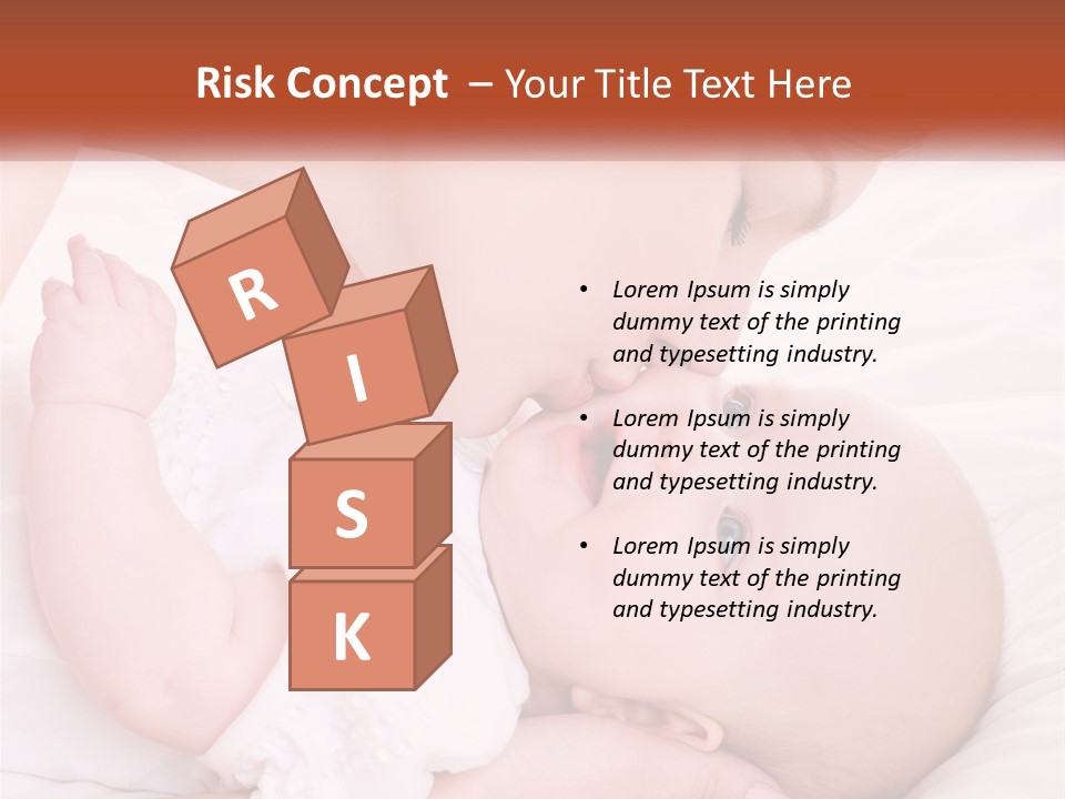 A Woman Kissing A Baby On The Cheek PowerPoint Template