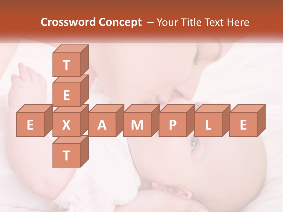 A Woman Kissing A Baby On The Cheek PowerPoint Template