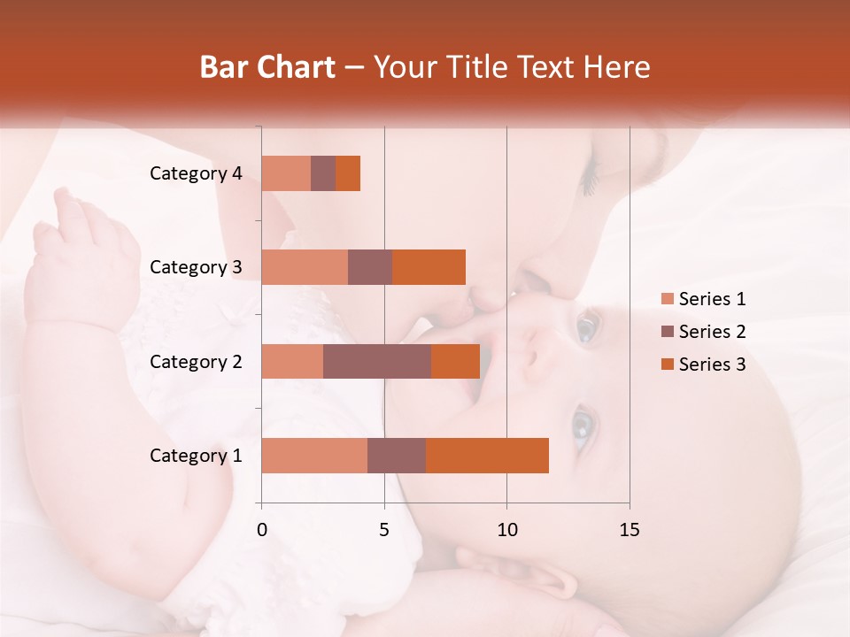 A Woman Kissing A Baby On The Cheek PowerPoint Template