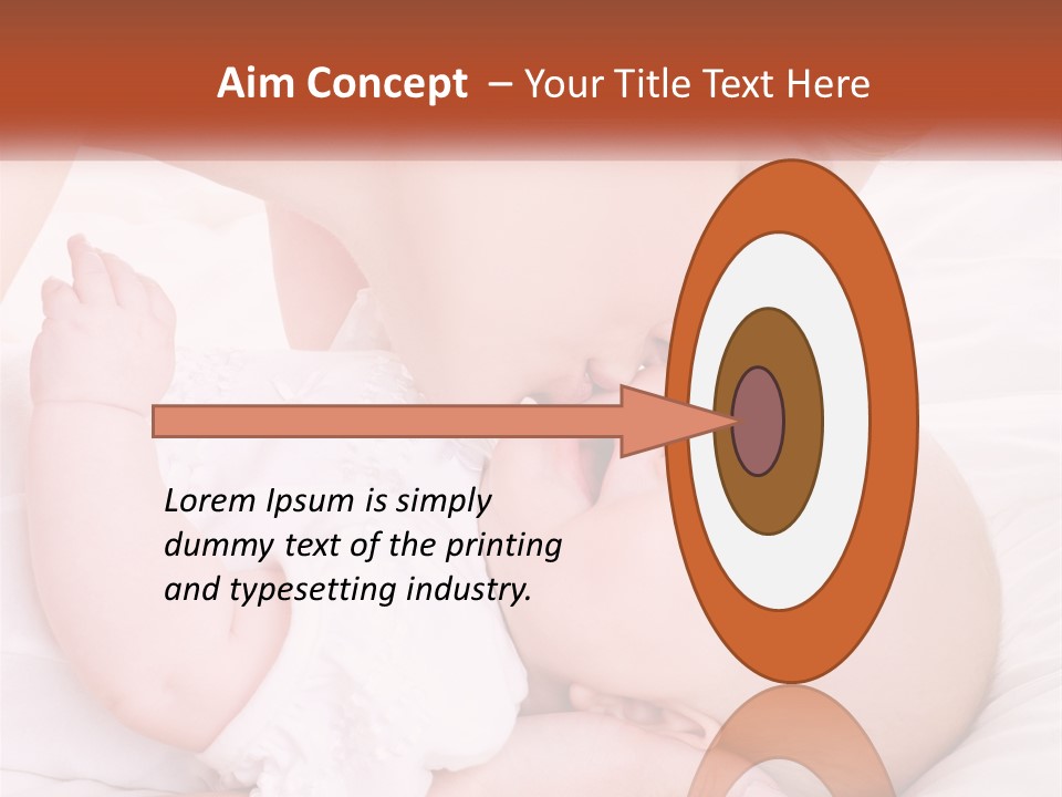 A Woman Kissing A Baby On The Cheek PowerPoint Template
