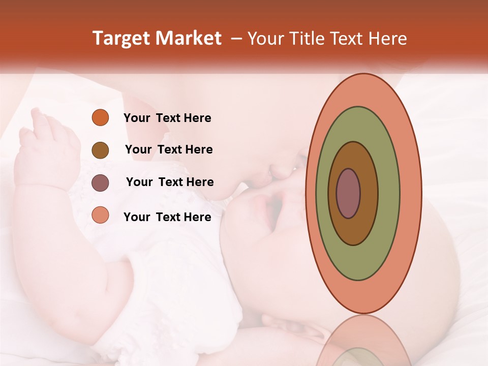 A Woman Kissing A Baby On The Cheek PowerPoint Template