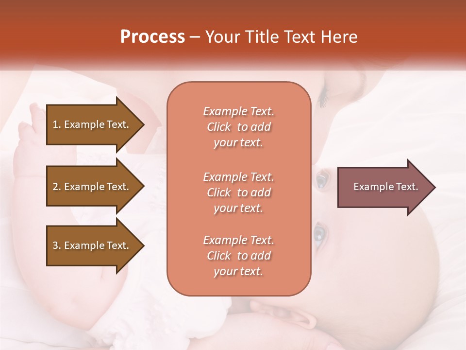 A Woman Kissing A Baby On The Cheek PowerPoint Template