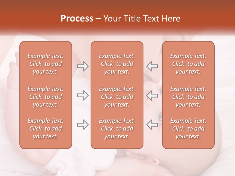A Woman Kissing A Baby On The Cheek PowerPoint Template
