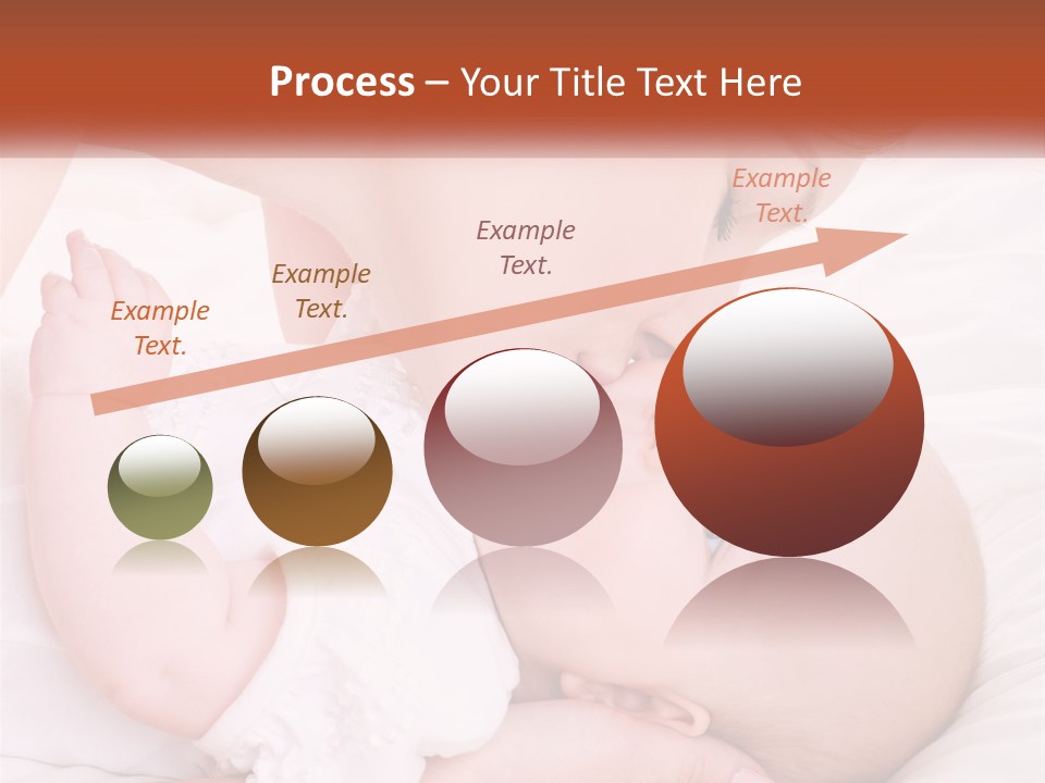 A Woman Kissing A Baby On The Cheek PowerPoint Template