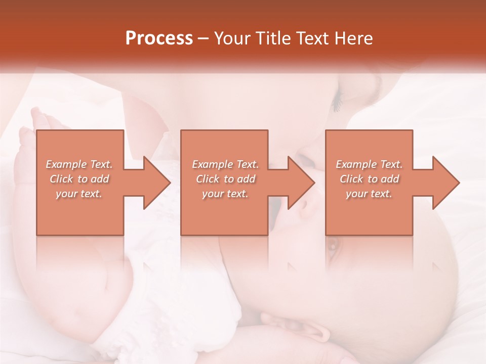 A Woman Kissing A Baby On The Cheek PowerPoint Template