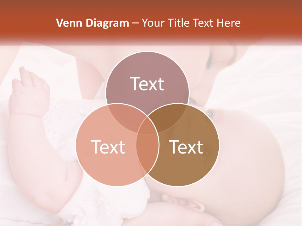 A Woman Kissing A Baby On The Cheek PowerPoint Template