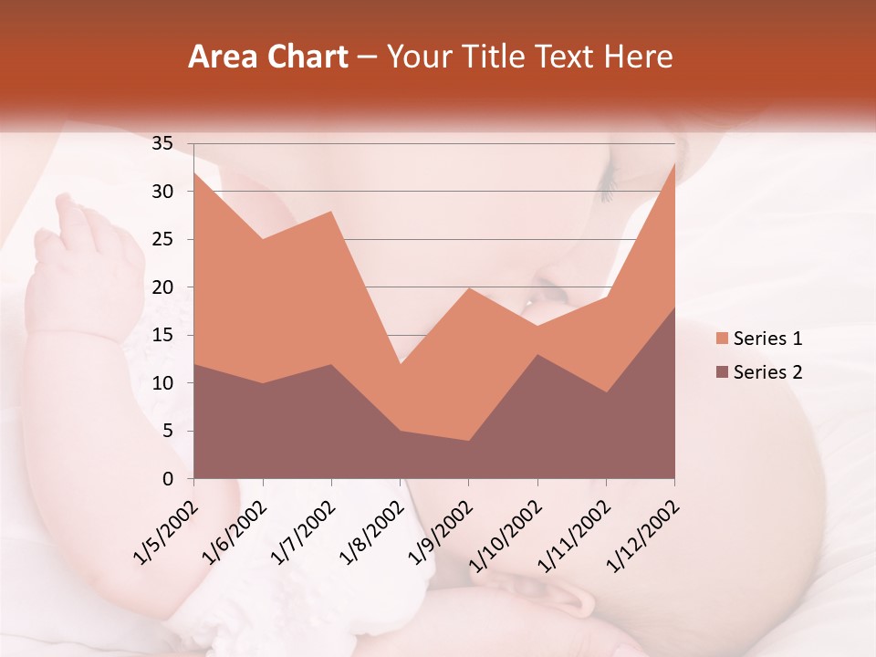A Woman Kissing A Baby On The Cheek PowerPoint Template