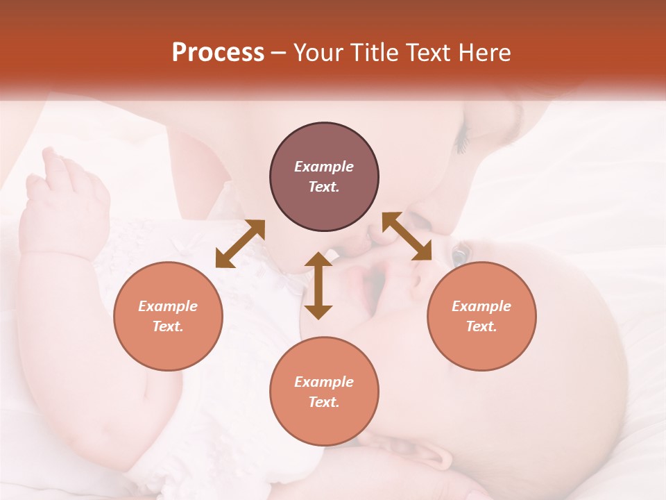 A Woman Kissing A Baby On The Cheek PowerPoint Template