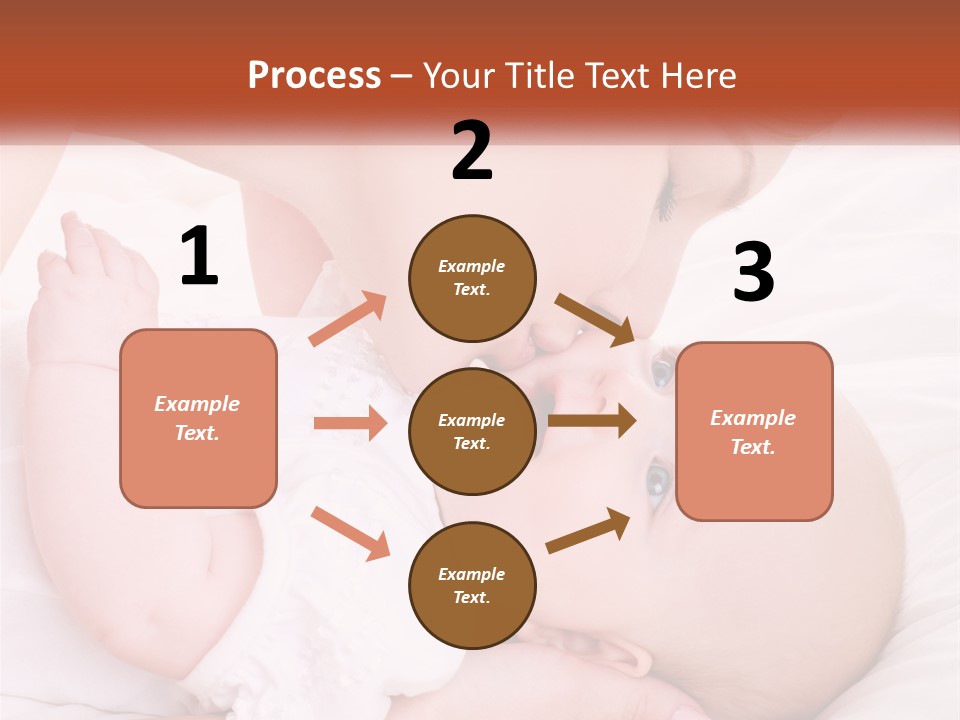 A Woman Kissing A Baby On The Cheek PowerPoint Template