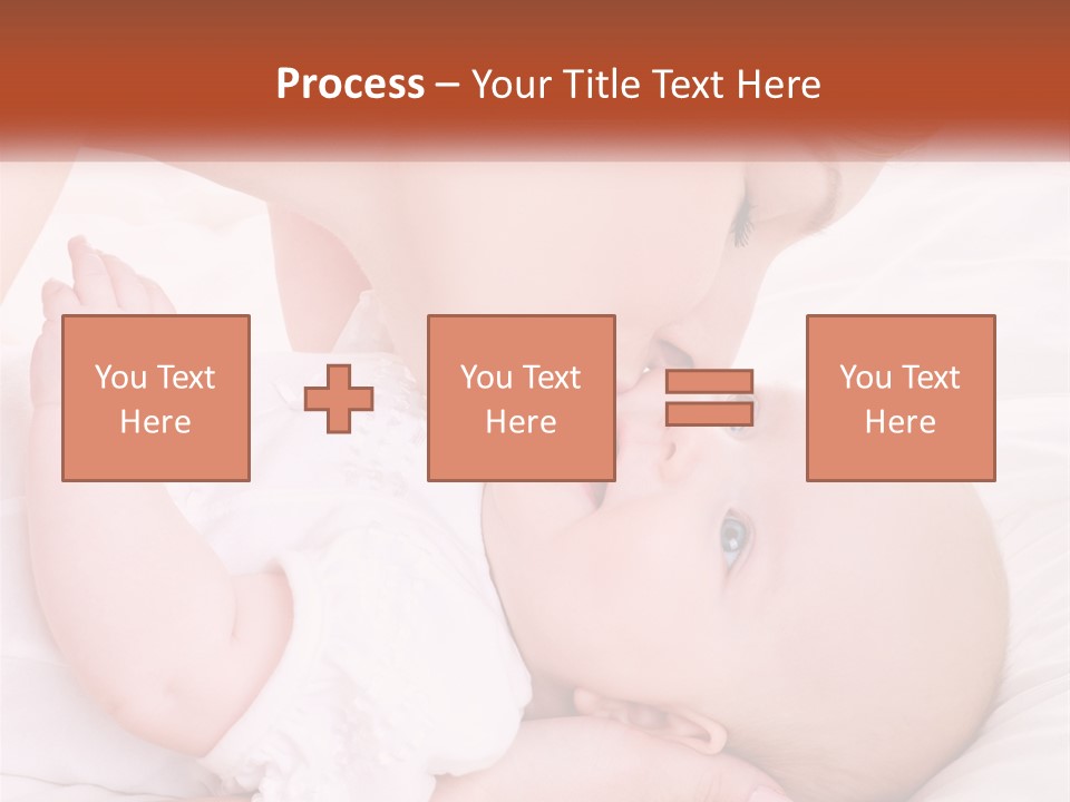 A Woman Kissing A Baby On The Cheek PowerPoint Template