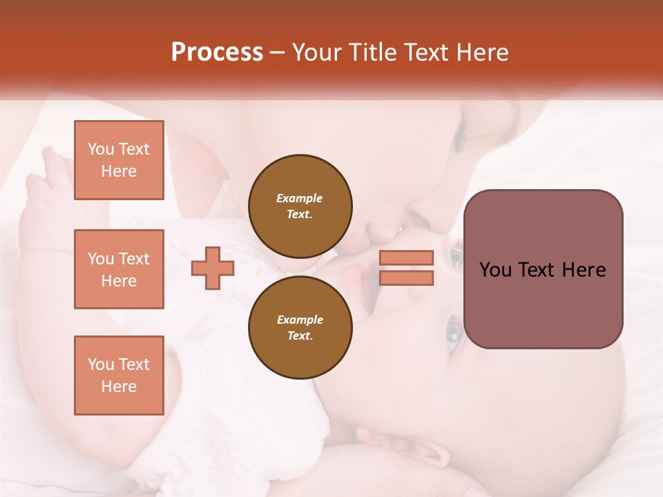 A Woman Kissing A Baby On The Cheek PowerPoint Template