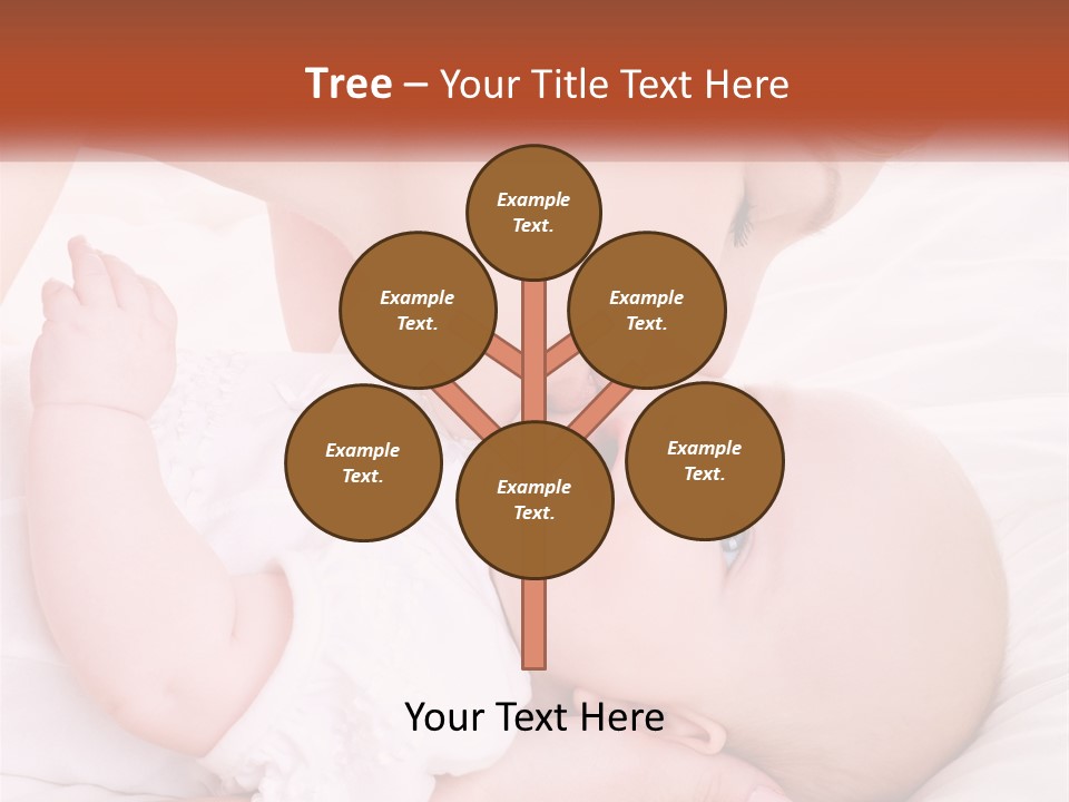 A Woman Kissing A Baby On The Cheek PowerPoint Template
