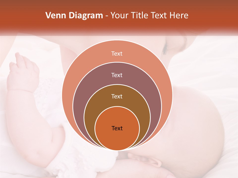 A Woman Kissing A Baby On The Cheek PowerPoint Template