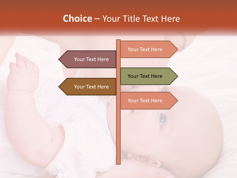 A Woman Kissing A Baby On The Cheek PowerPoint Template