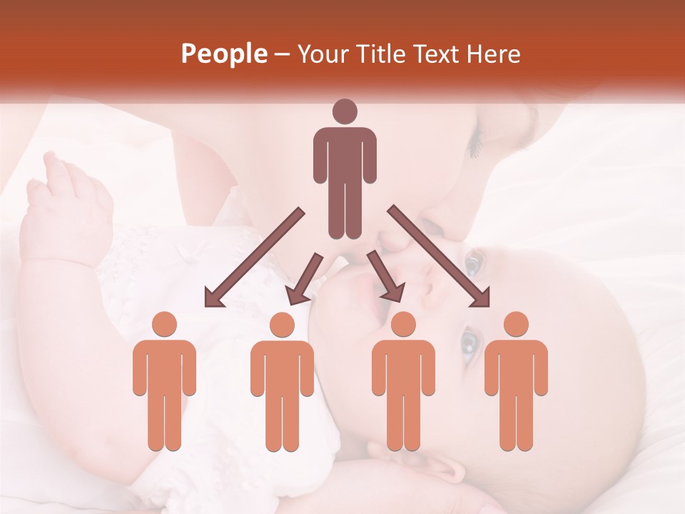 A Woman Kissing A Baby On The Cheek PowerPoint Template