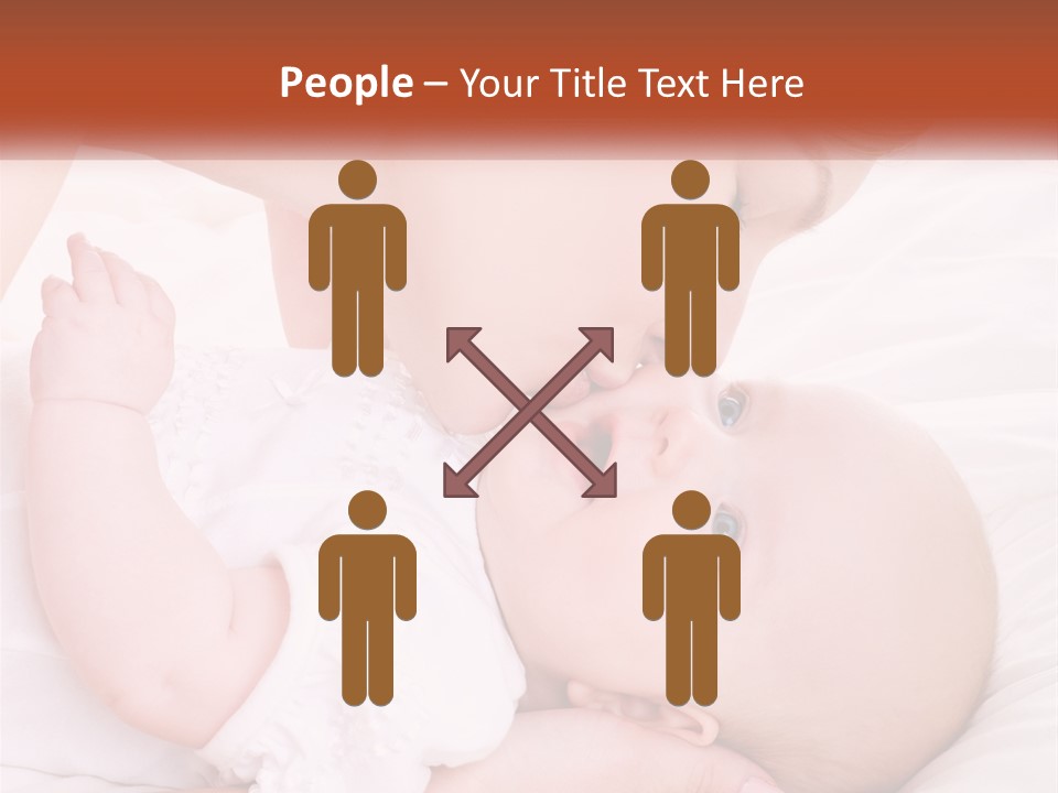 A Woman Kissing A Baby On The Cheek PowerPoint Template