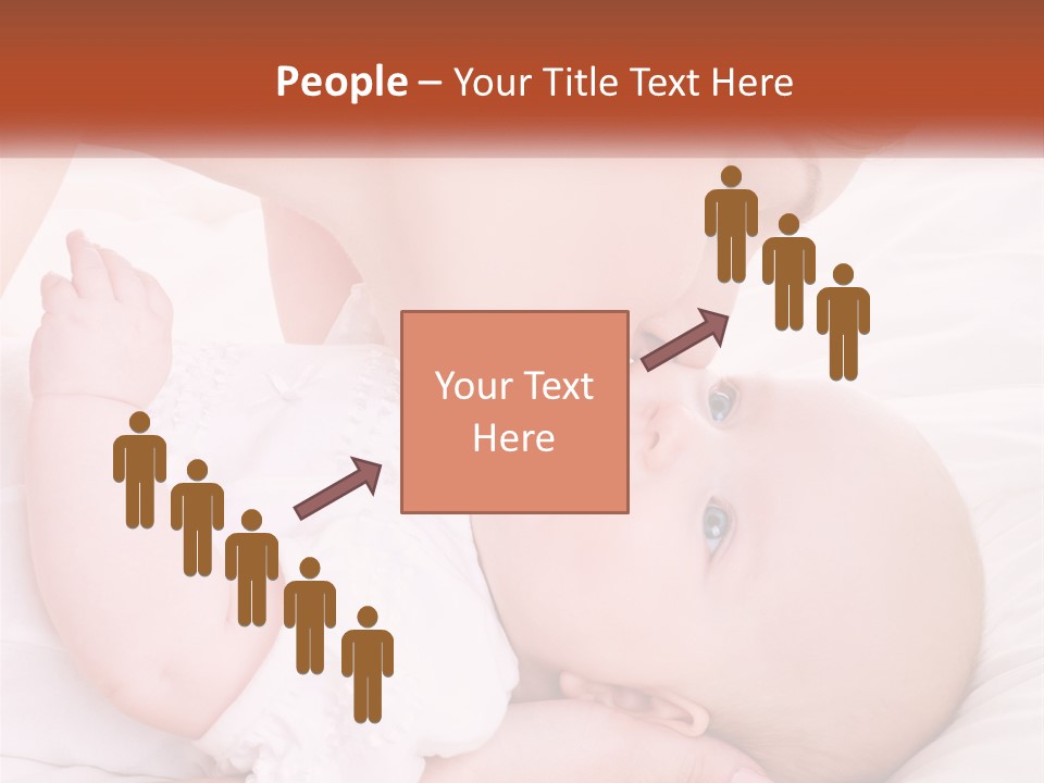 A Woman Kissing A Baby On The Cheek PowerPoint Template
