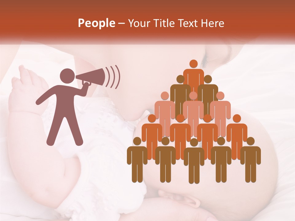 A Woman Kissing A Baby On The Cheek PowerPoint Template