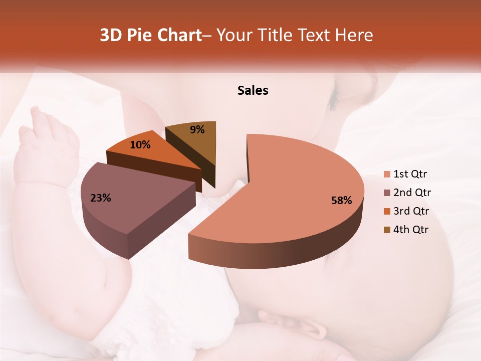 A Woman Kissing A Baby On The Cheek PowerPoint Template