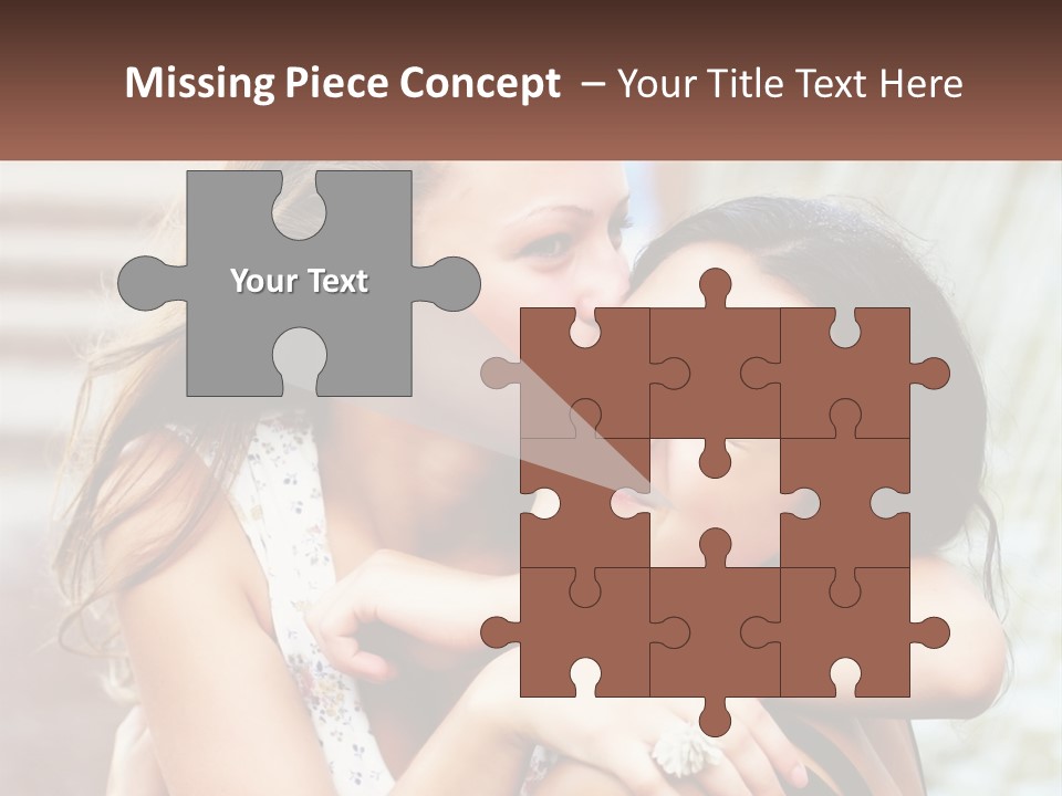 A Couple Of Women Hugging Each Other In Front Of A Brick Wall PowerPoint Template